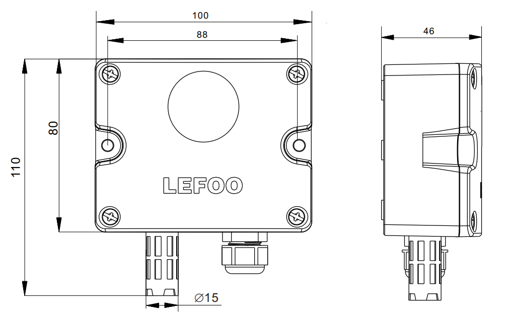 LEFOO Dimensions LFG101