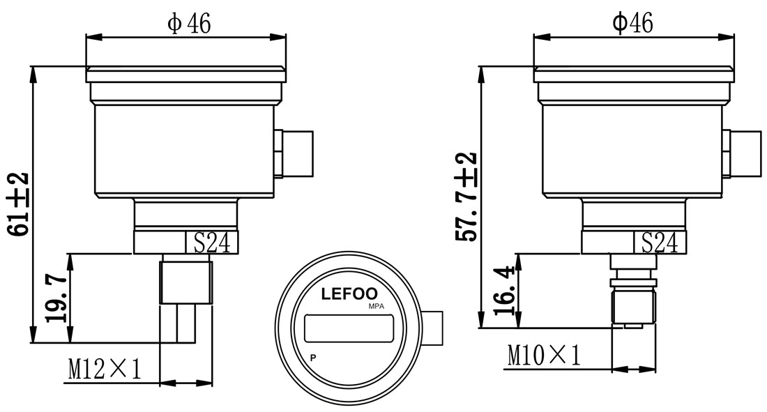 LEFOO Pressure Transmitter With Display LFT6700