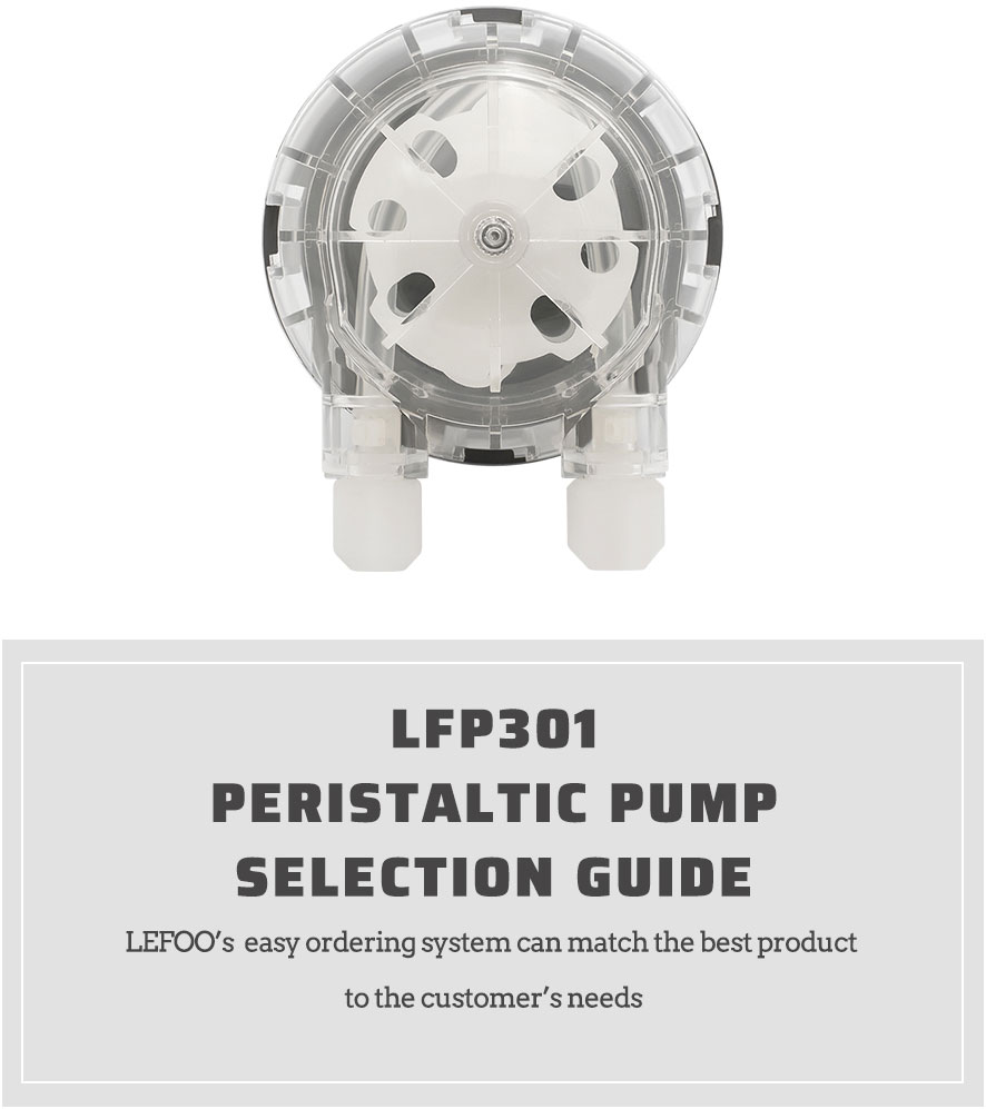 LEFOO Technical Benchmark of Micro Peristatic Pump LFP301/ST