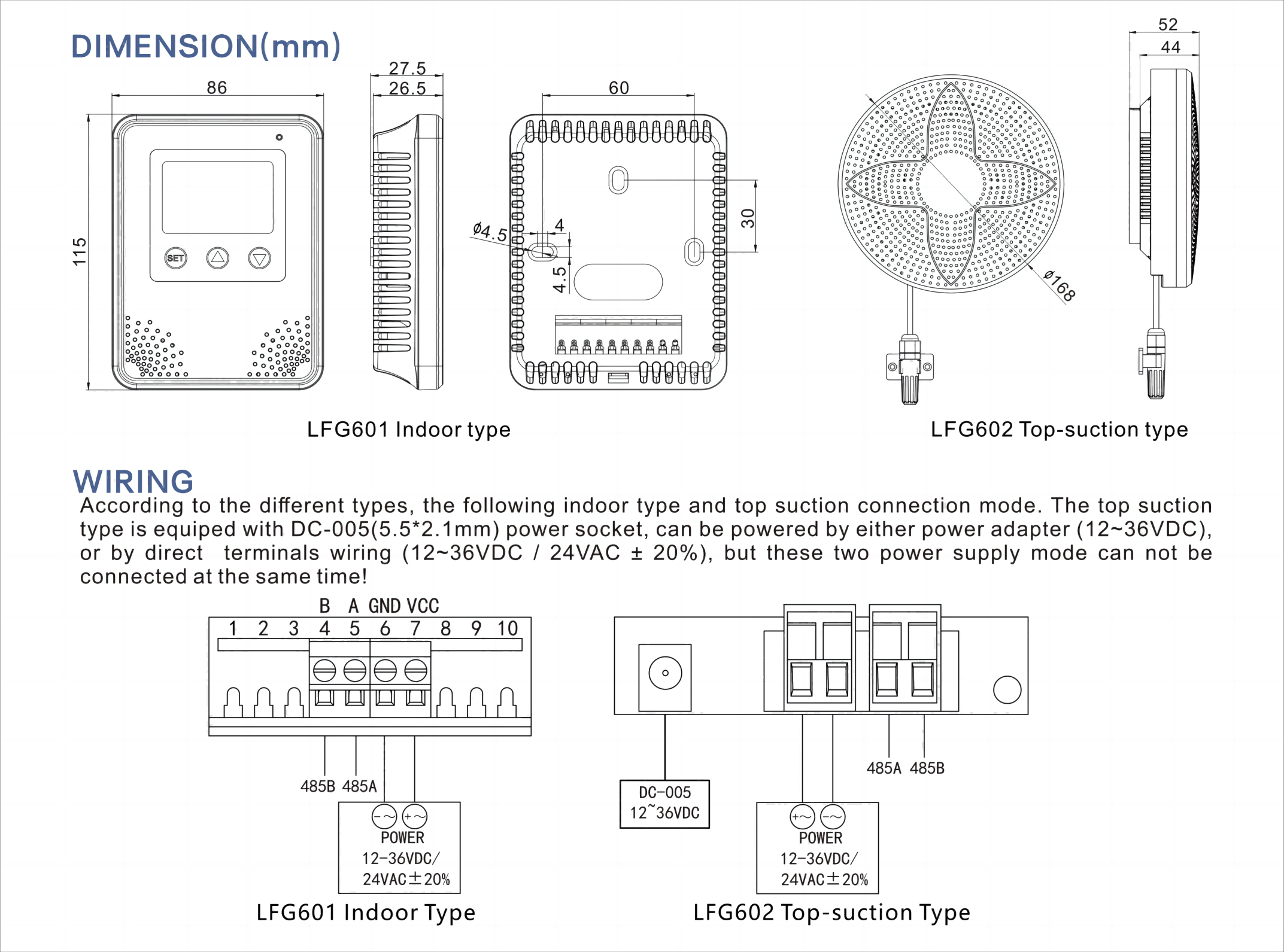 Air Quality Sensor for CO2 PM2.5 PM10 VOC formaldehyde temperature and ...